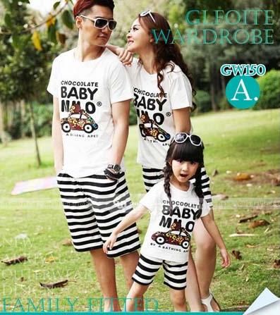 busana keluarga anak ibu